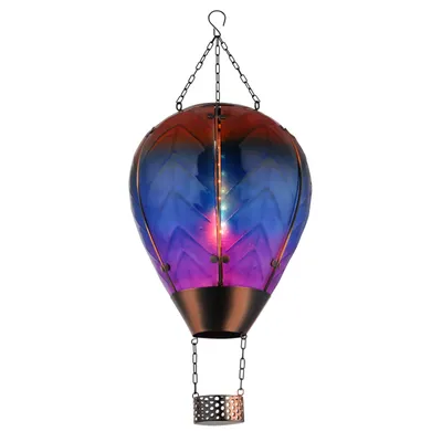 Szolár hőlégballon matt fekete IP44