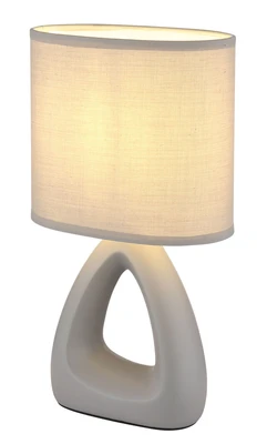 TRIANGLE asztali kerámia szürk1xE14