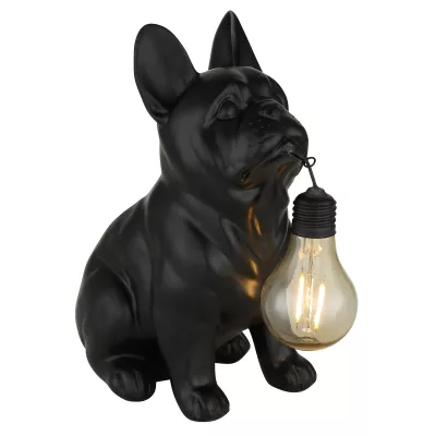 Szolár lámpa kutya fekete színű