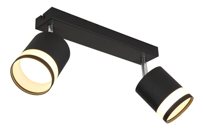 LUCERO fekete matt spot 2xGX53 LED