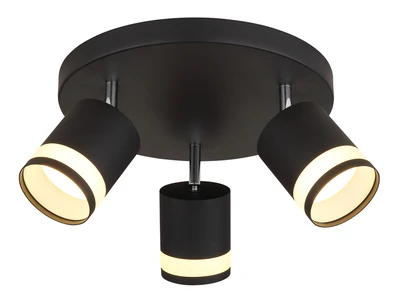 LUCERO fekete matt spot 3xGX53 LED