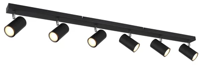 ROBBY spot fekete 6xGU10
