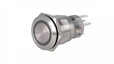 NYOMÓGOMB V19-21R-24R-S VANDBIZ. IP67 0,5A/230V AC 1A/24VDC