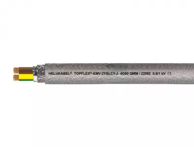 TOPFLEX®-EMV-2YSLCY-J 4x 2,5 Átlátszó, 0,6/ 1kV