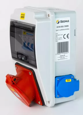 IPARI ELOSZTÓ 1x32A5P+2x230V 6M+VÉD. IP44