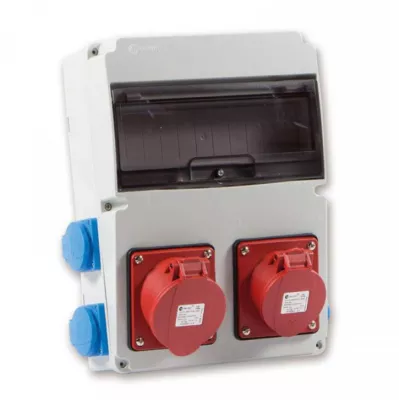 IPARI ELOSZTÓ 2x16A5P+4x230V IP44 11MODUL