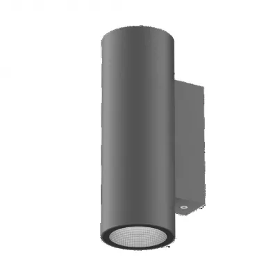 LÁMPATEST LED TUBO WALL 15W IP65 3000K 1580lm, FALI 50° ANTRACIT