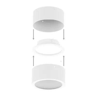 MÉLYSUG.BARI Q LED KIEMELŐ KERET FR IP44 Q LED 155 16W-HOZ, FEHÉR