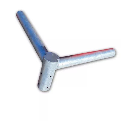 LÁMPAKAR,ACÉL 50cm 2 ÁGÚ HORG.90° SBS-HK-60/0,5/2/3/90