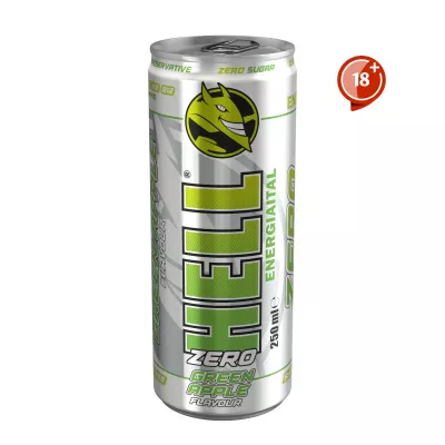 HELL ZERO ZÖLD ALMA 250ml 18+ @ KOFFEINTARTALMÚ, SZÉNSAVAS ITAL