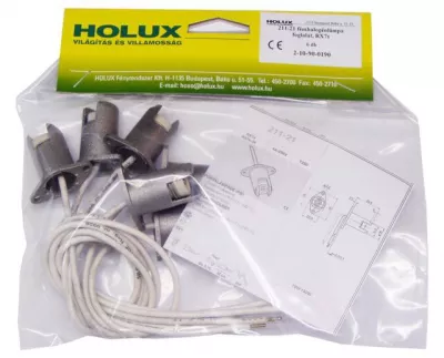 Halogén foglalat 211-21/rx7s 6/bli 25cm vezetékkel