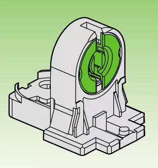 Fénycsőfoglalat 249/TCR G13 gyújtós, pattintható 200db/csomag