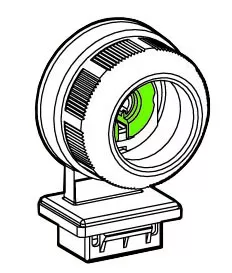 Fénycsőfoglalat 1780/26 G13 tömített, pattintható, IP66 50db/csomag