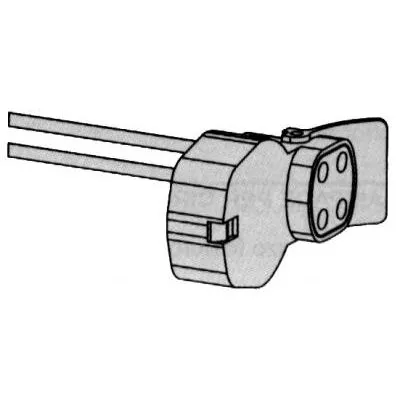 Körfénycsőfoglalat 189 G10Q gyújtós, lengő, 30cm merev vezetékkel 100db/csomag