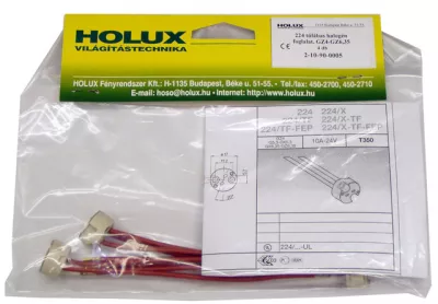 Halogén foglalat tűlábas 224 GZ4-6,35 4db/csomag