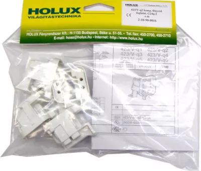 Fénycsőfoglalat 423/V-q2 G24q-2 talplemezre csavarozható 4db/csomag