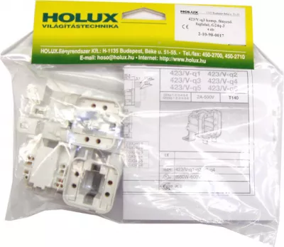 Fénycsőfoglalat 423/V-q3 G24q-3 talplemezre csavarozható 4db/csomag