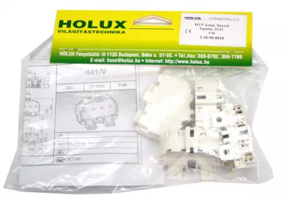 Fénycsőfoglalat 441/V 2G11 talpas, csavarozható 4db/csomag