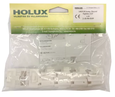 Fénycsőfoglalat1403/LR G23 bepattintható 6db/csomag