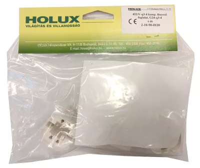 Fénycsőfoglalat 422/V-q3-4 G24-q3/q4 csavarozható 6db/csomag