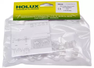 Fénycsőtartó komplett 132/V 2G11 foglalatokhoz 10db/csomag