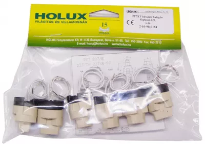 Halogén foglalat 227/TF G9 csavarozható, vezetékkel 6db/csomag