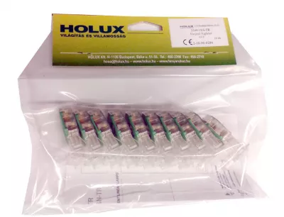 Fénycsőfoglalat 3249-12/S-TR G13 átlátszó,bepattintható 10db/csomag