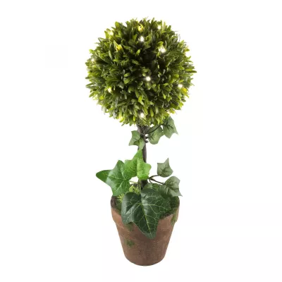 LED-es buxus, 25 LED, melegfehér