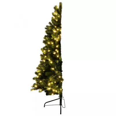 XMAS Műfenyő beépített LED 180cm Műfenyő, fél-fa,