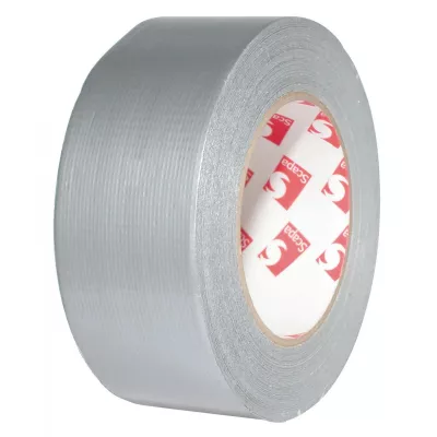 Ragasztószalag 10mx50mm ezüst színű textil erősítésű
