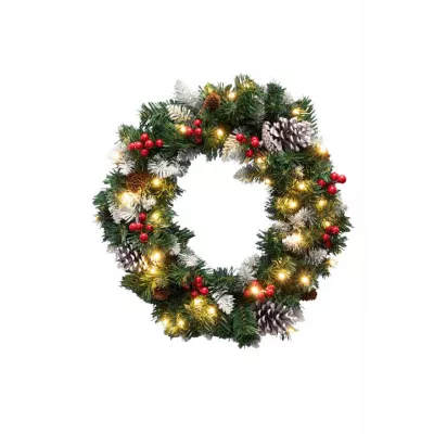 XMAS LEDES MŰKOSZORÚ 45cm 2D TŰLEVÉ@