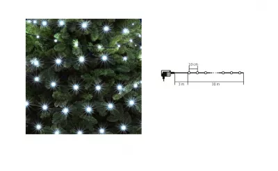 XMAS DOT LED-ES FÉNYFÜZÉR 30M@ 300DB HIDEGFEHÉR LED,