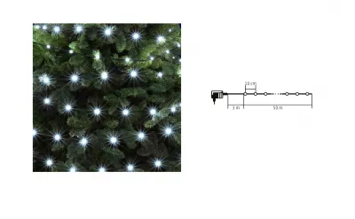 XMAS DOT LED-ES FÉNYFÜZÉR 50M@ 500DB HIDEGFEHÉR LED,