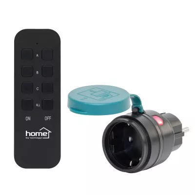 TÁVIRÁNYÍTHATÓ DUGALJ SZETT IP44@ 1DB.DUGALJ+1DB.TÁVIRÁNYÍTÓ 2300W