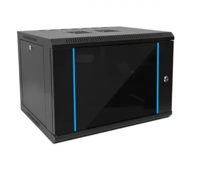 RACK SZEKRÉNY 18U FALI 600x 600 HEGESZTETT, ÜVEG AJTÓVAL
