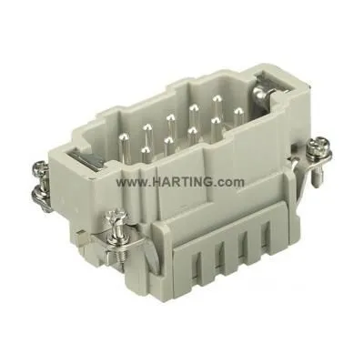 HARTING csatlakozó betét HAN10E-SM 10P.