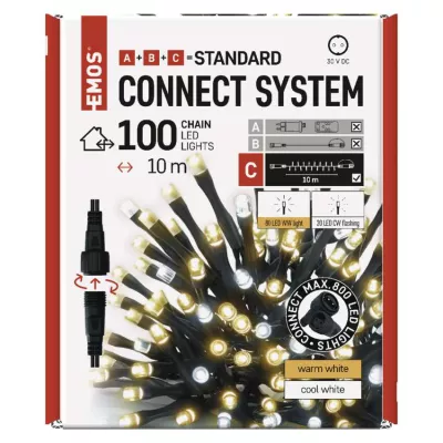 LED FÉNYFÜZÉR VILLOG 10M MF-HF