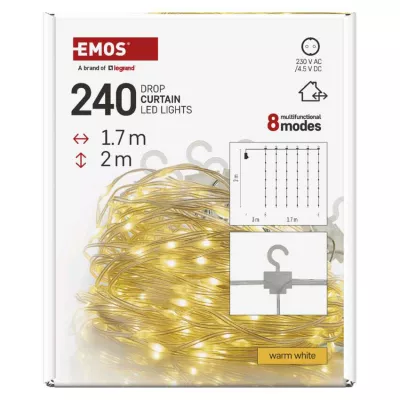 LED FÉNYFÜGGÖNY MF 1,7X2M 240LED