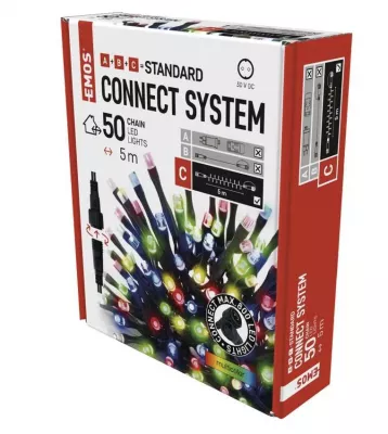 LED FÉNYFÜZ. 5m TÖBBSZÍNŰ SOROLH.@