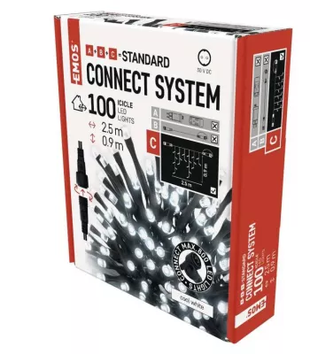 LED FÉNYFÜZ.2,5m JÉGCSAP HIDEG FH@