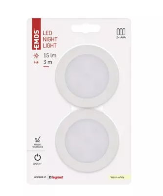 LED LÁMPA ÉJJELI FÉNY 2db/bliszter