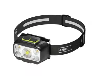 LED FEJLÁMPA TÖLTHETŐ 550LM 110 m, Li-Pol 1000 mAh / 3× AAA