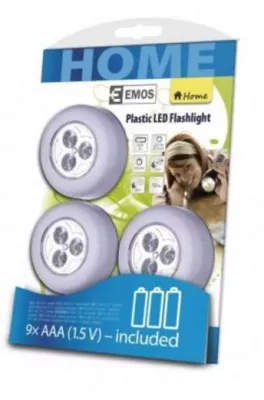LED ZSEBLÁMPA 3W 3 x AAA EMOS LED LÁMPA 3W COB LED 3xAAA