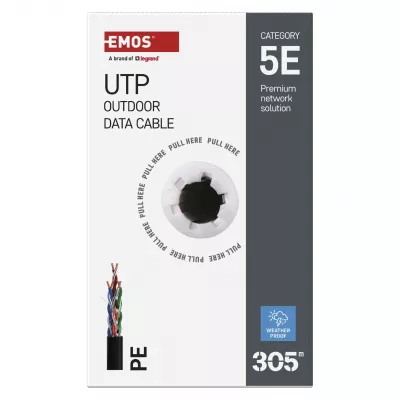 UTP ADATKÁBEL CAT5E 305M OUTDOOR B0X