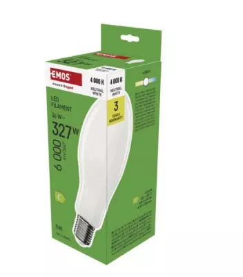 LED E40 FILAMENT 36W 4000K 6000lm@ LED izzó Filament ED90/E40/36 W