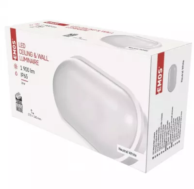 LED MENNY. LÁMPA 20W 4000K IP65 QARI 20W OVÁLIS
