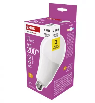 LED E27 NORM 28W A95 4000K Classic A95 / E27 / 28 W 3452lm