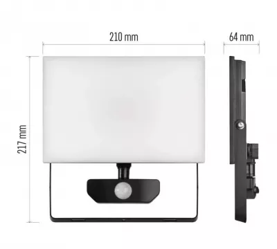 LED FÉNYV. MOZG.LAPOS 50W 4000K FK. TAMBO mozgásérzékelővel,50W, 5000lm