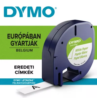 DYMO SZALAG LETRA 12mmx4m PAPIR 59421