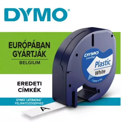 DYMO LETRA 12mmx4m FEHÉR 91211 59422